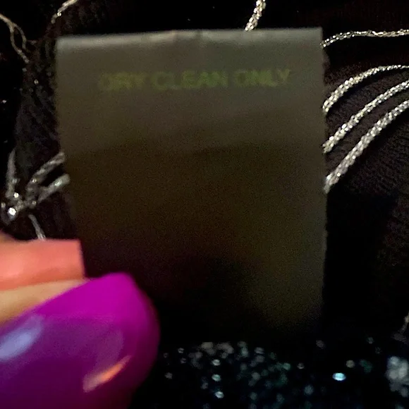 Cynthia Steffe Dress in Black and Silver, Size S - Picture 8 of 8